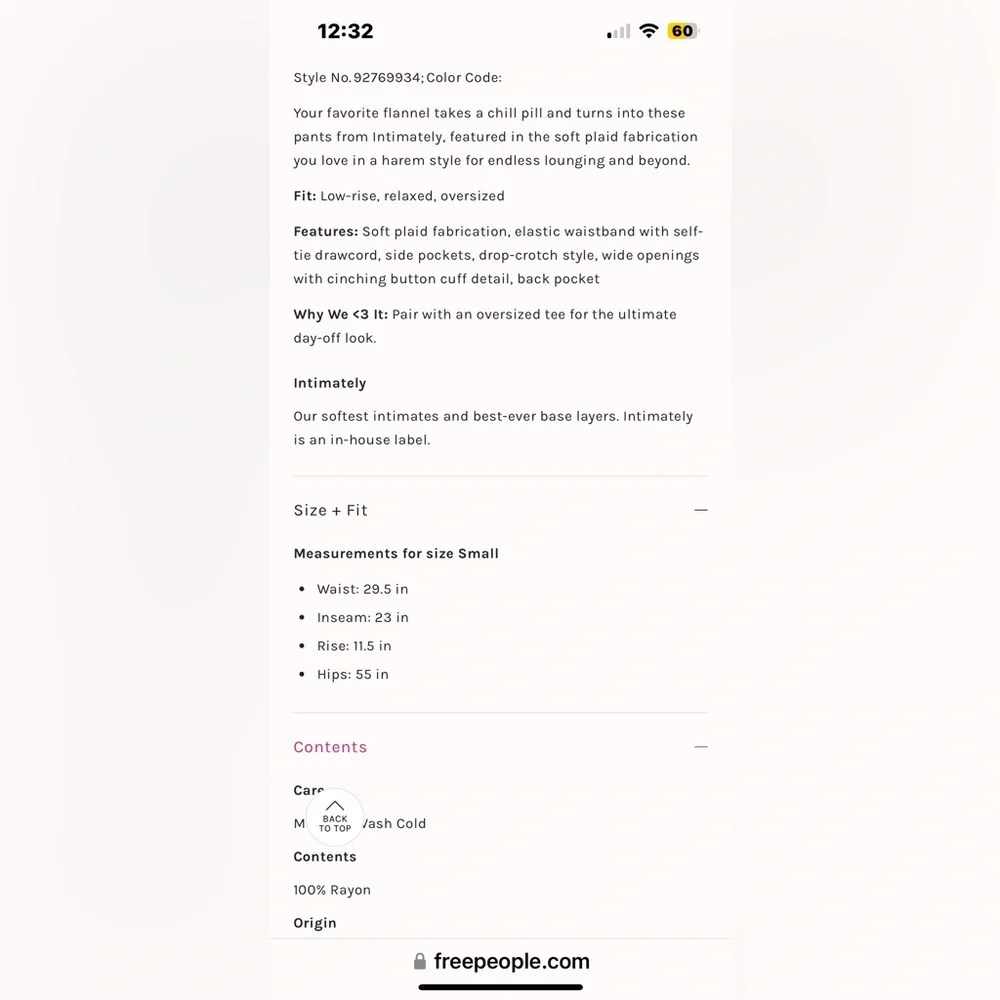 Free People Pink and Cream Pajama Pants - Picture 8 of 12